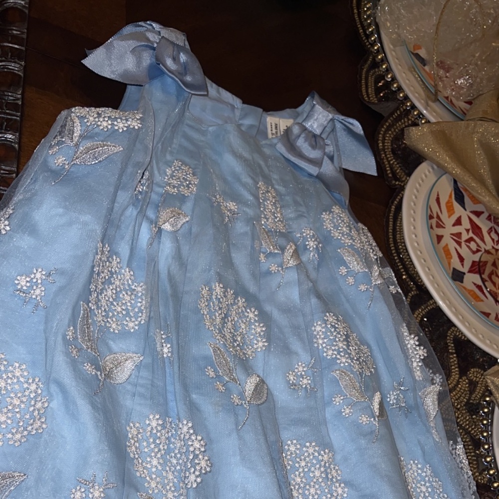 Janie and jack blue lace dress